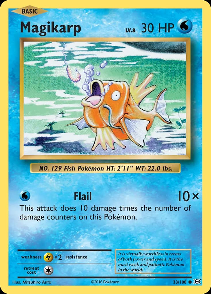 Magikarp — Evolutions 33 Pokémon card
