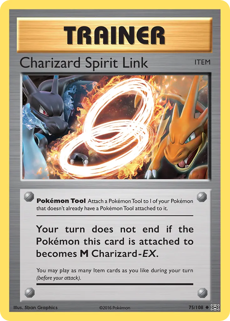 Charizard Spirit Link — Evolutions 75 Pokémon card