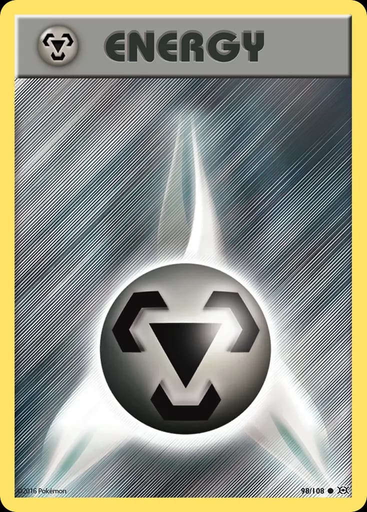 Metal Energy — Evolutions 98 Pokémon card