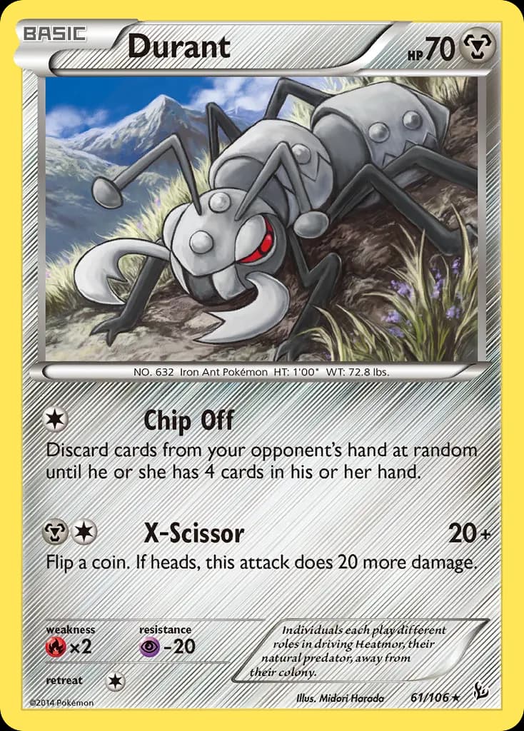 Durant — Flashfire 61 Pokémon card
