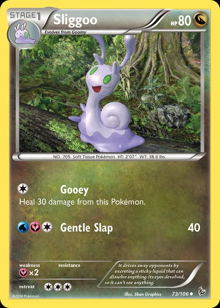 Sliggoo — Flashfire 73 Pokémon card