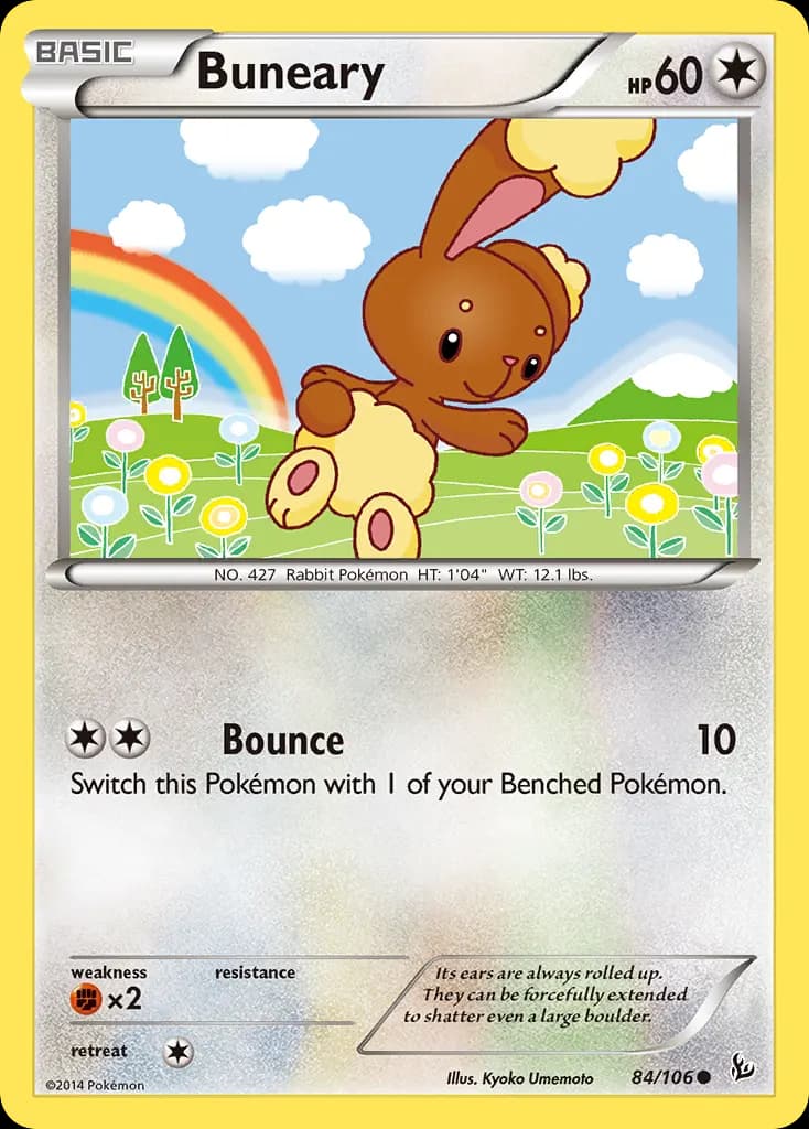 Buneary — Flashfire 84 Pokémon card