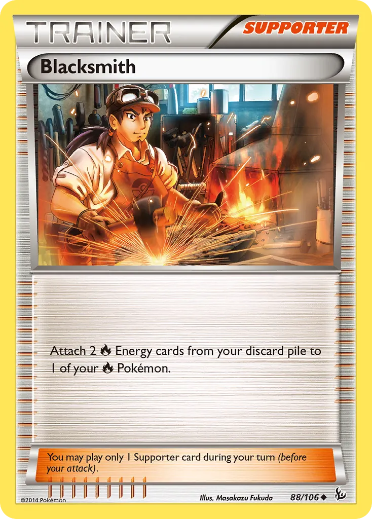 Blacksmith — Flashfire 88 Pokémon card