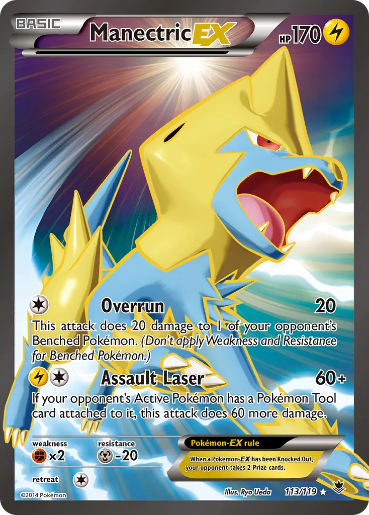 Manectric-EX — Phantom Forces 113 Pokémon card