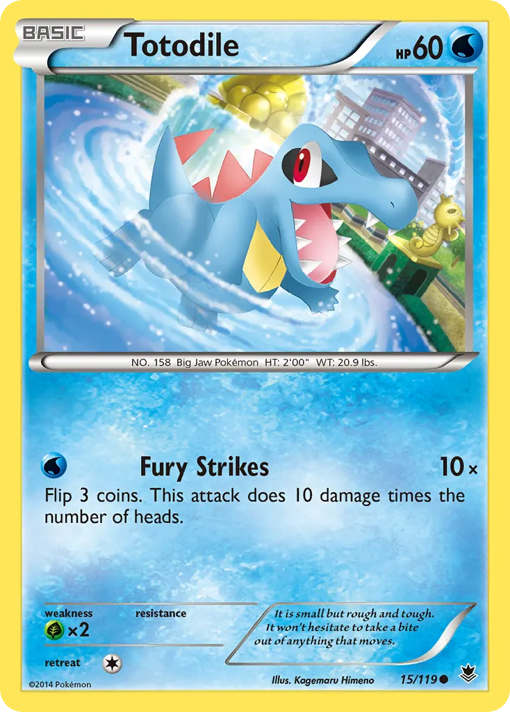 Totodile — Phantom Forces 15 Pokémon card