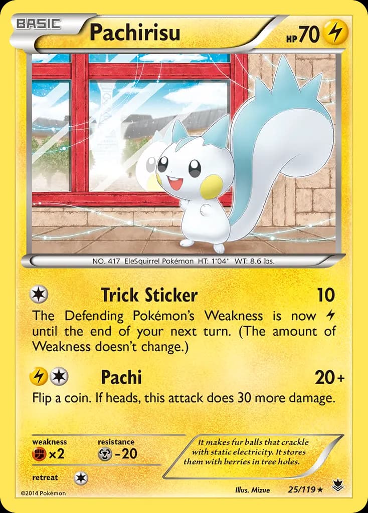 Pachirisu — Phantom Forces 25 Pokémon card