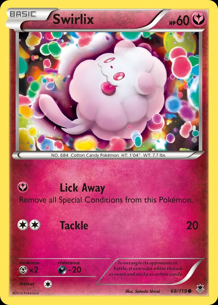 Swirlix — Phantom Forces 68 Pokémon card