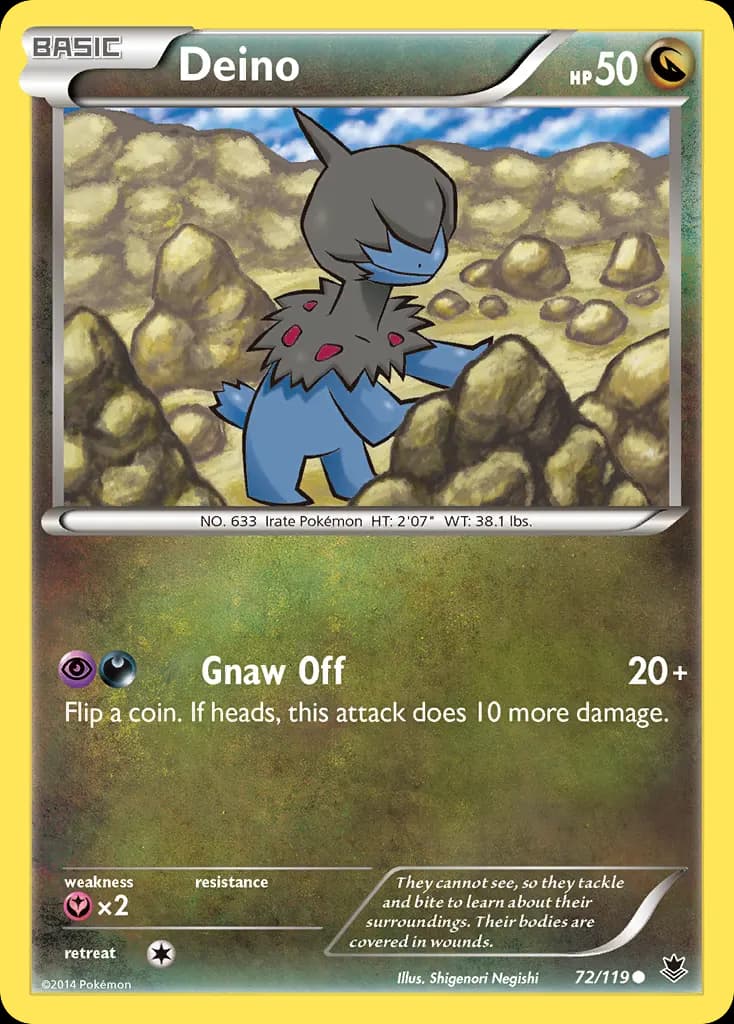 Deino — Phantom Forces 72 Pokémon card