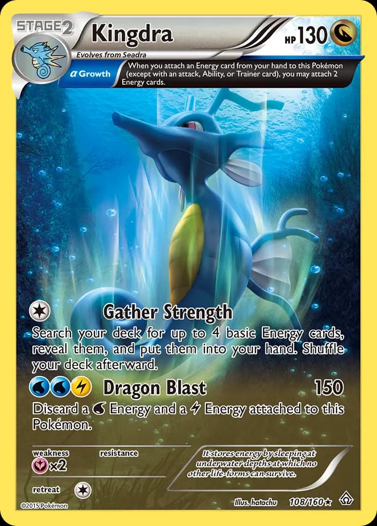 Kingdra — Primal Clash 108 Pokémon card