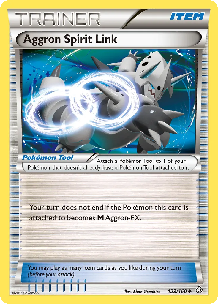 Aggron Spirit Link — Primal Clash 123 Pokémon card