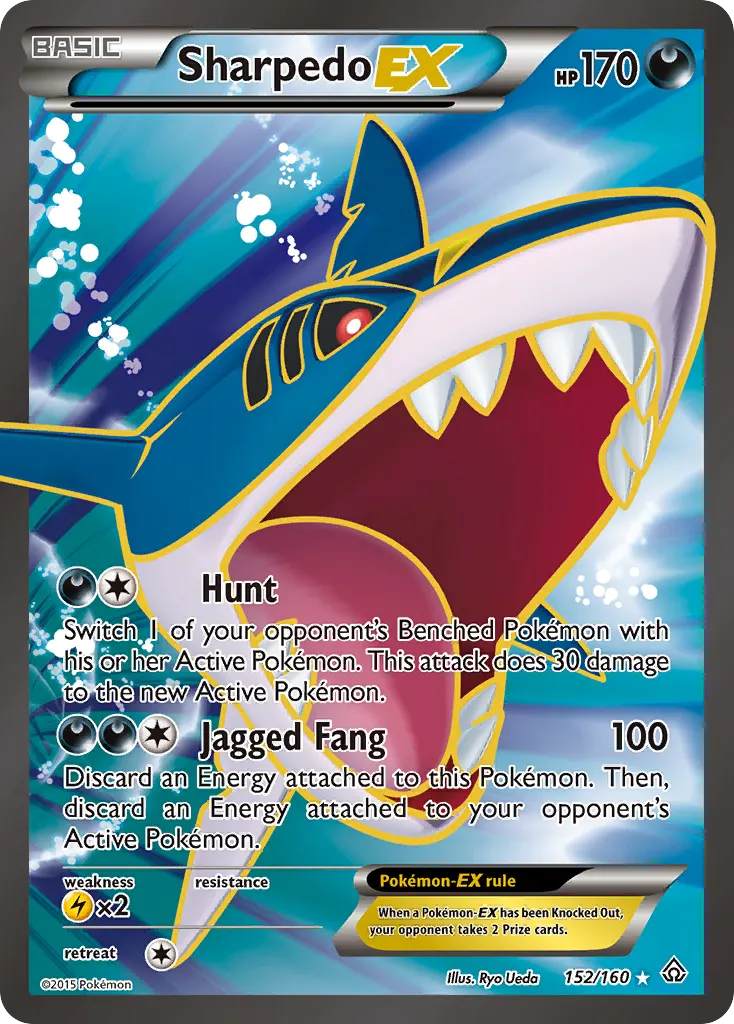 Sharpedo-EX — Primal Clash 152 Pokémon card