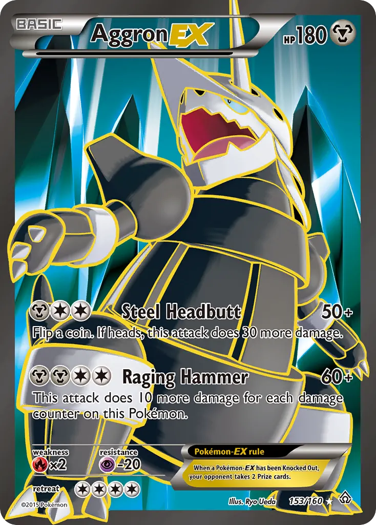 Aggron-EX — Primal Clash 153 Pokémon card