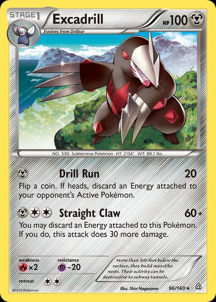 Excadrill — Primal Clash 96 Pokémon card