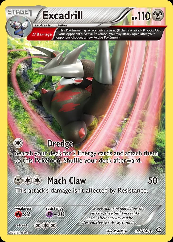 Excadrill — Primal Clash 97 Pokémon card