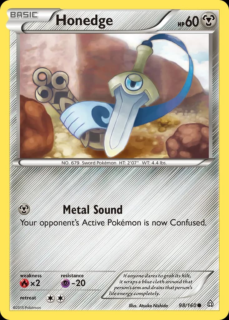 Honedge — Primal Clash 98 Pokémon card