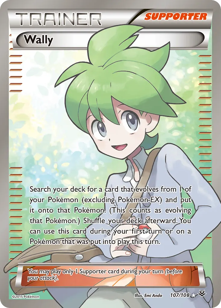 Wally — Roaring Skies 107 Pokémon card
