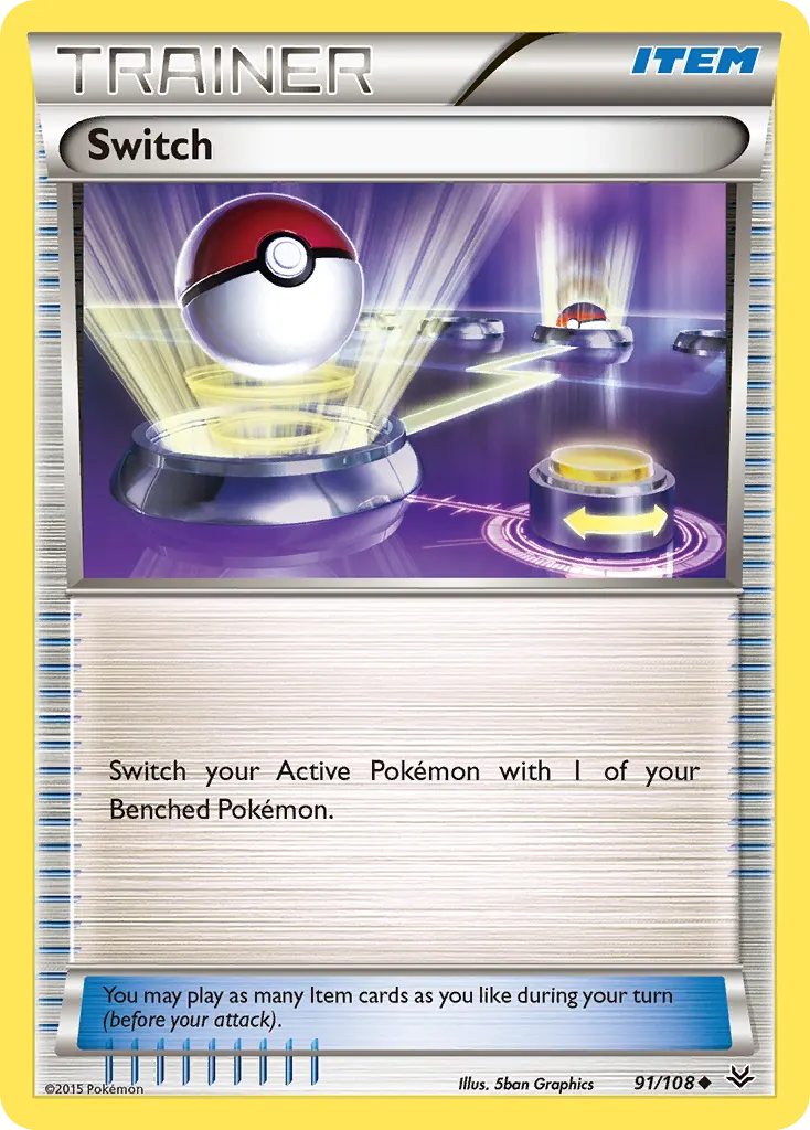 Switch — Roaring Skies 91 Pokémon card