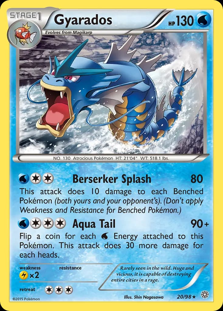 Gyarados — Ancient Origins 20 Pokémon card