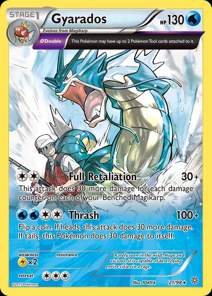 Gyarados — Ancient Origins 21 Pokémon card
