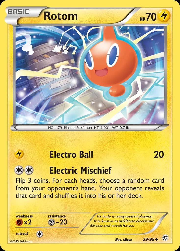 Rotom — Ancient Origins 29 Pokémon card