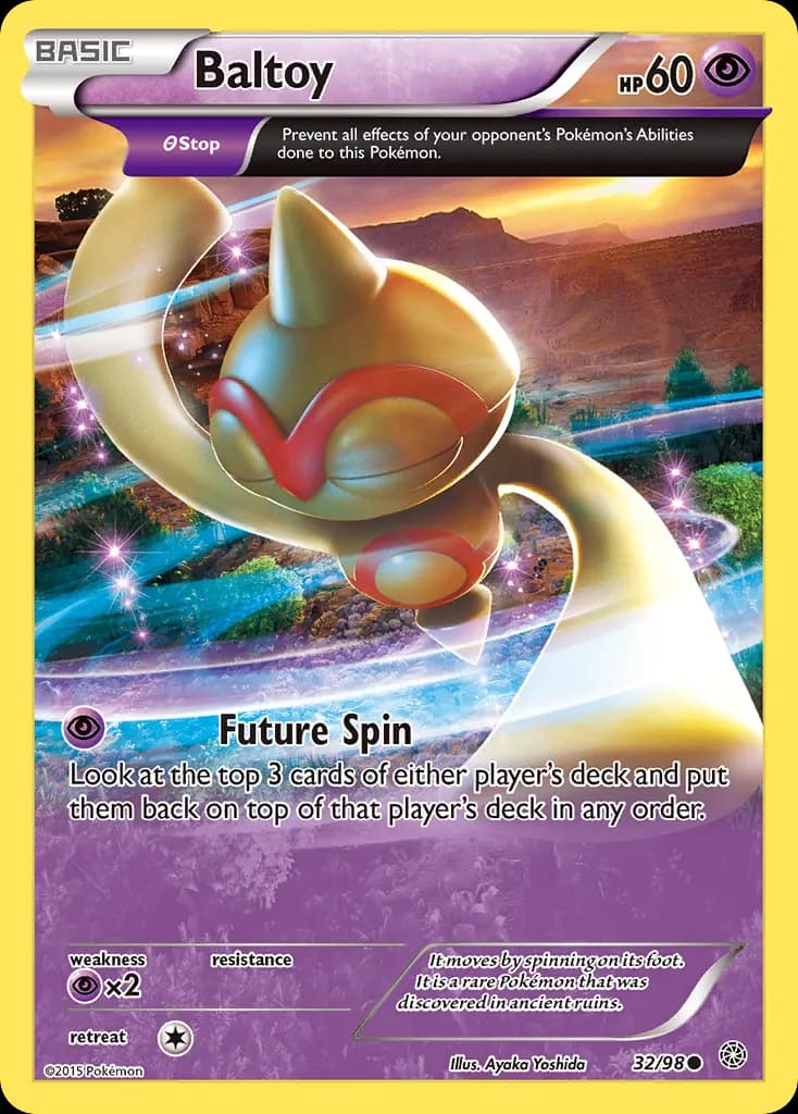 Baltoy — Ancient Origins 32 Pokémon card