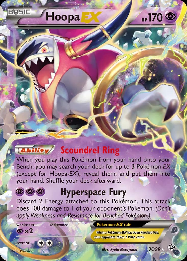 Hoopa-EX — Ancient Origins 36 Pokémon card