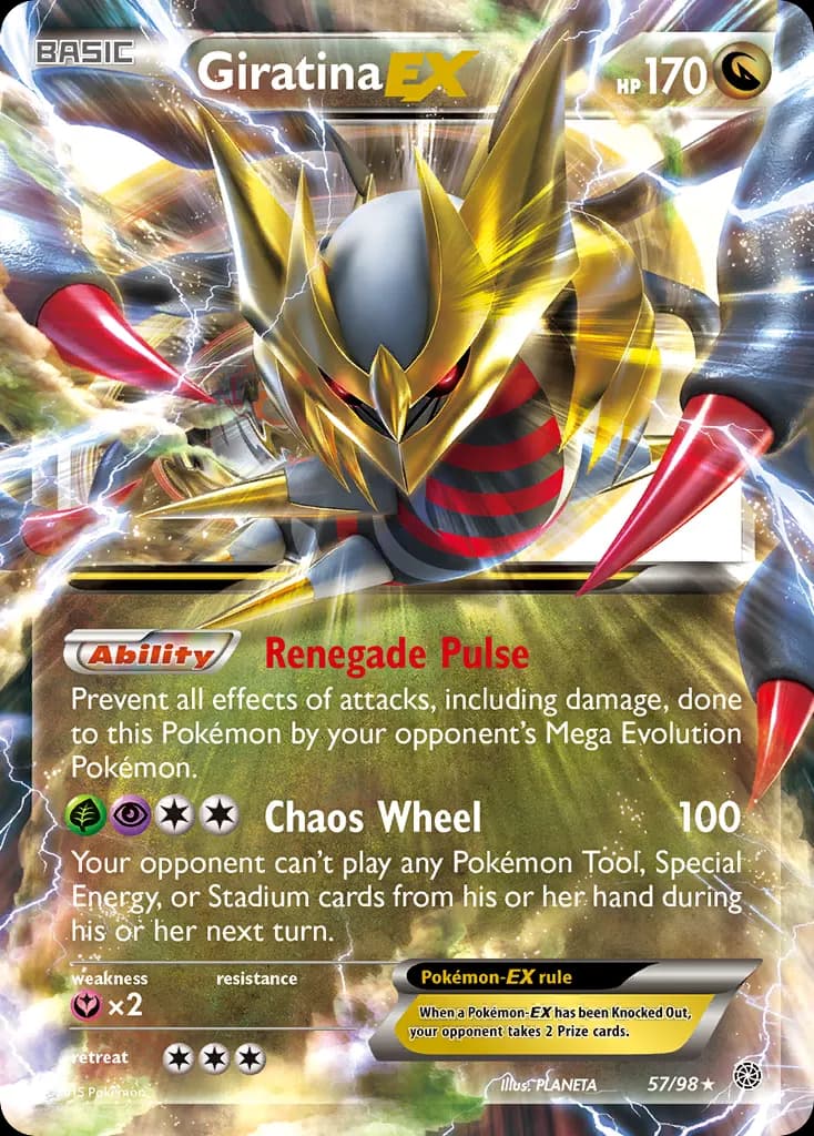 Giratina-EX — Ancient Origins 57 Pokémon card