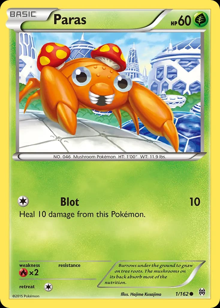Paras — BREAKthrough 1 Pokémon card