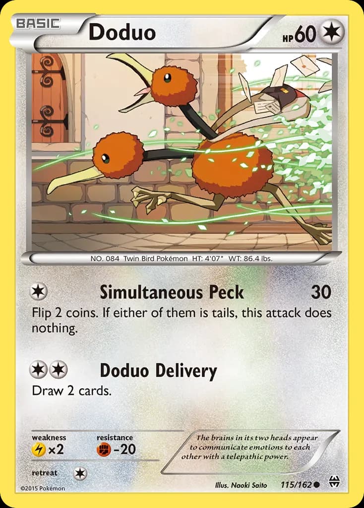 Doduo — BREAKthrough 115 Pokémon card