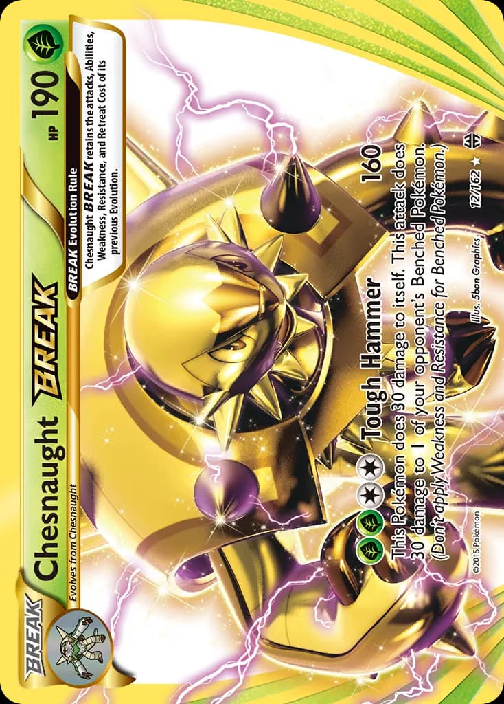 Chesnaught BREAK — BREAKthrough 12 Pokémon card