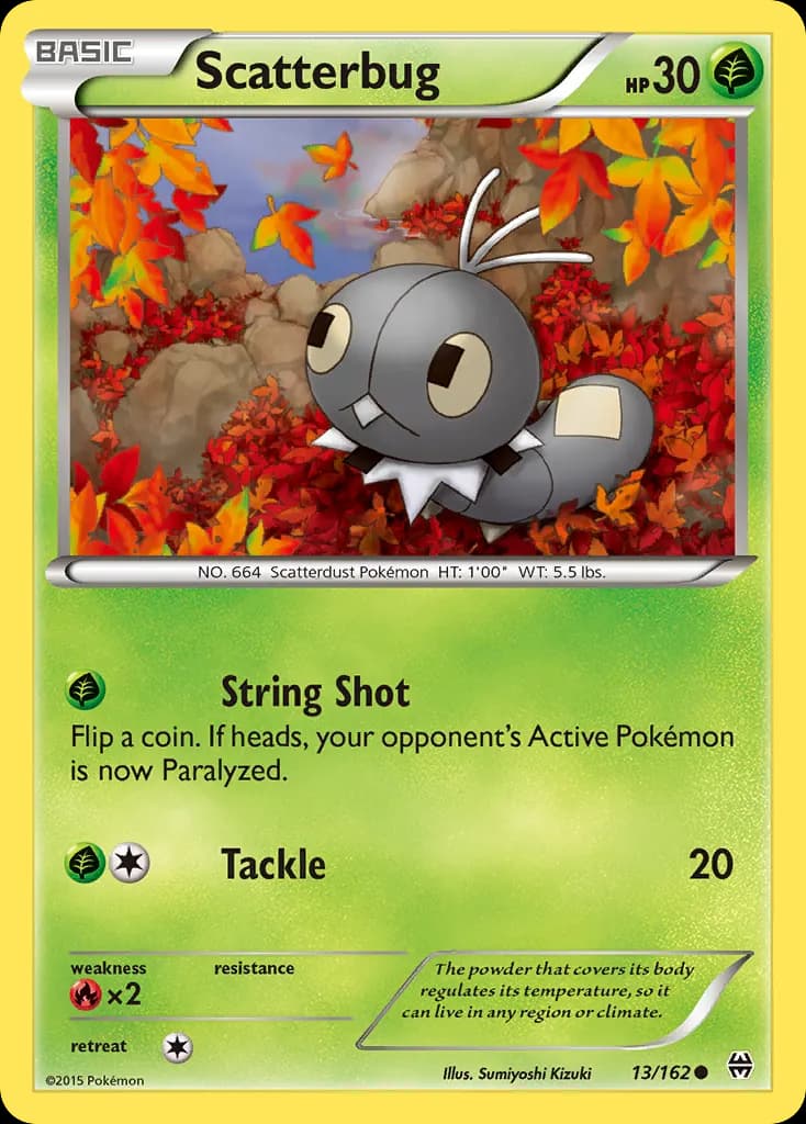 Scatterbug — BREAKthrough 13 Pokémon card