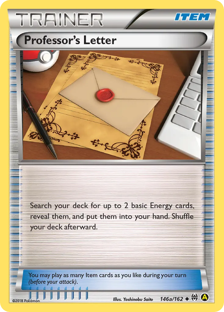 Professor's Letter — BREAKthrough 146a Pokémon card