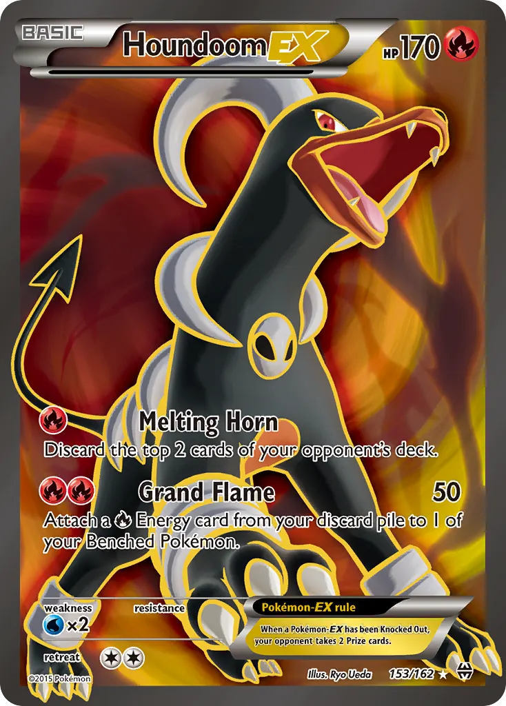 Houndoom-EX — BREAKthrough 153 Pokémon card