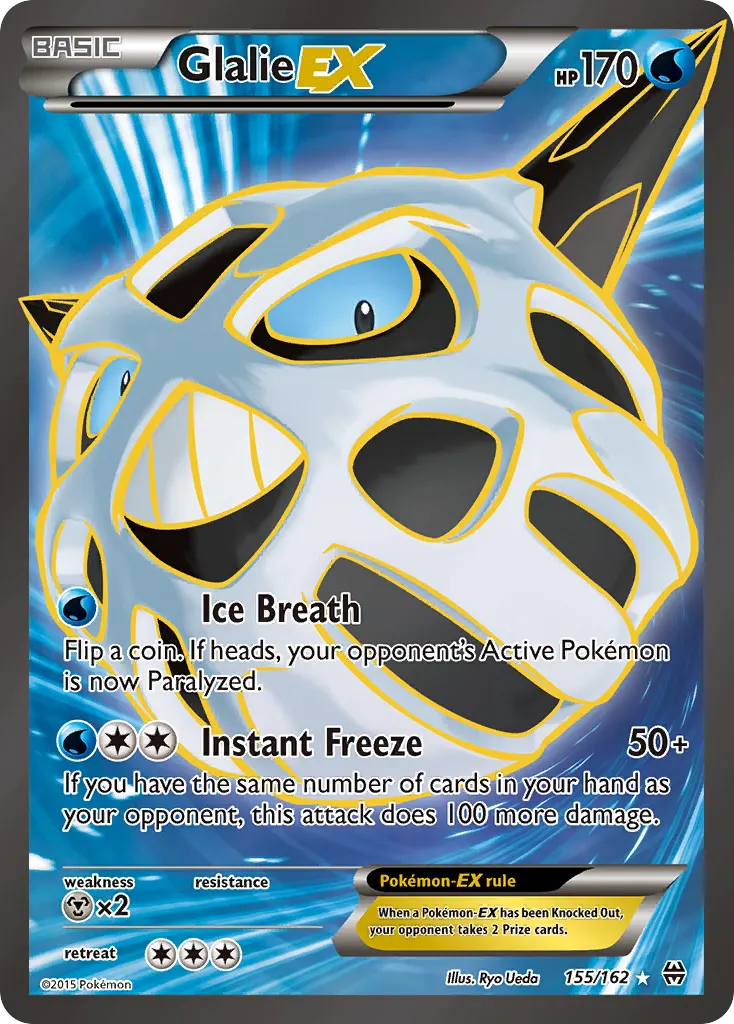 Glalie-EX — BREAKthrough 155 Pokémon card
