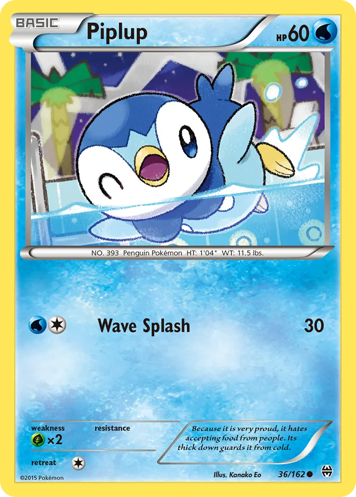 Piplup — BREAKthrough 36 Pokémon card
