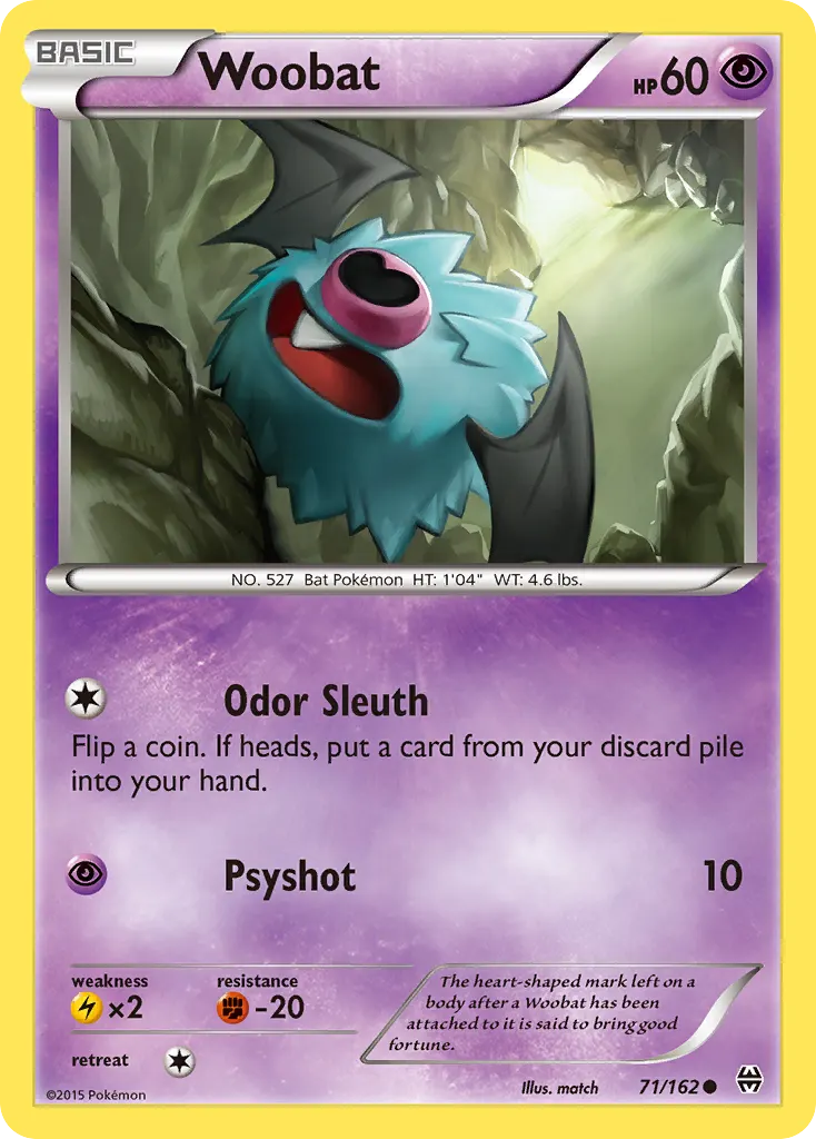 Woobat — BREAKthrough 71 Pokémon card