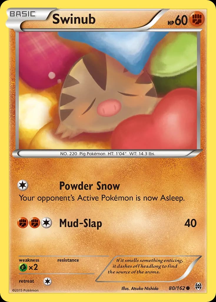 Swinub — BREAKthrough 80 Pokémon card