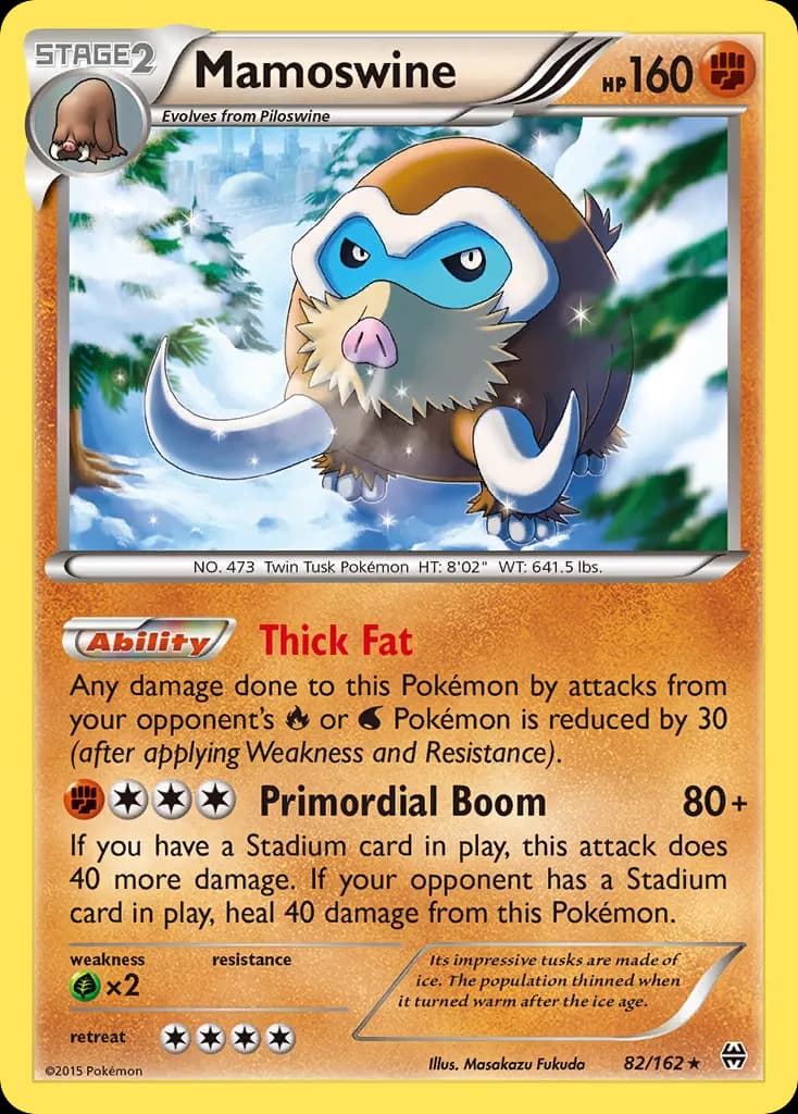 Mamoswine — BREAKthrough 82 Pokémon card