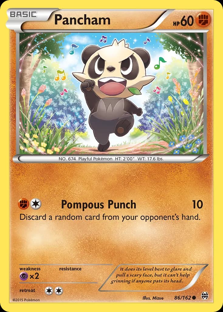 Pancham — BREAKthrough 86 Pokémon card