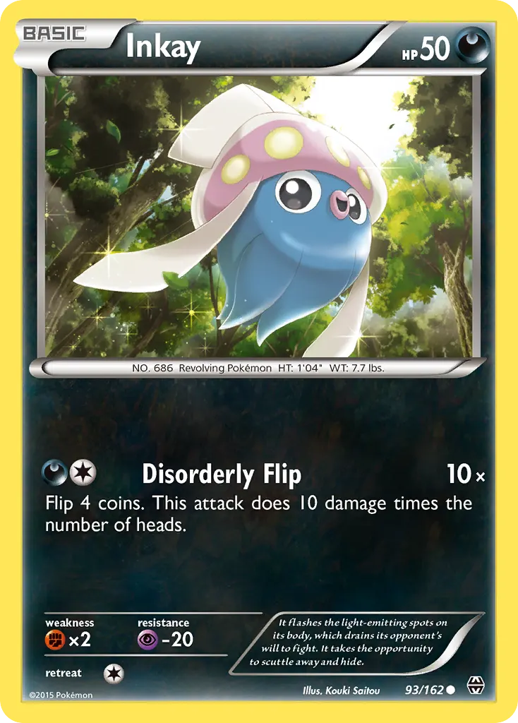 Inkay — BREAKthrough 93 Pokémon card