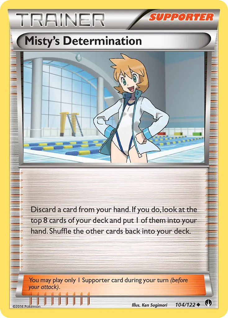 Misty's Determination — BREAKpoint 104 Pokémon card