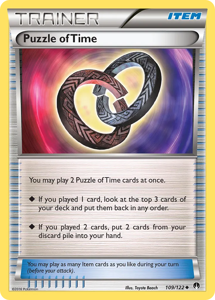 Puzzle of Time — BREAKpoint 109 Pokémon card