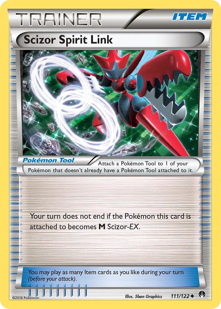 Scizor Spirit Link — BREAKpoint 111 Pokémon card