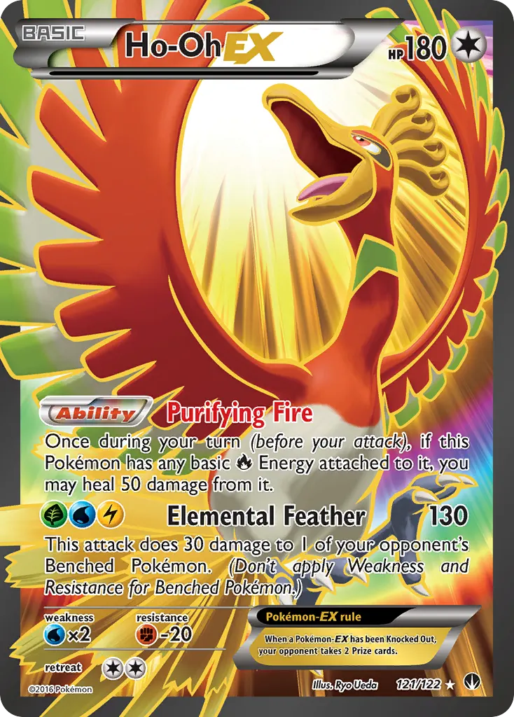 Ho-Oh-EX — BREAKpoint 121 Pokémon card