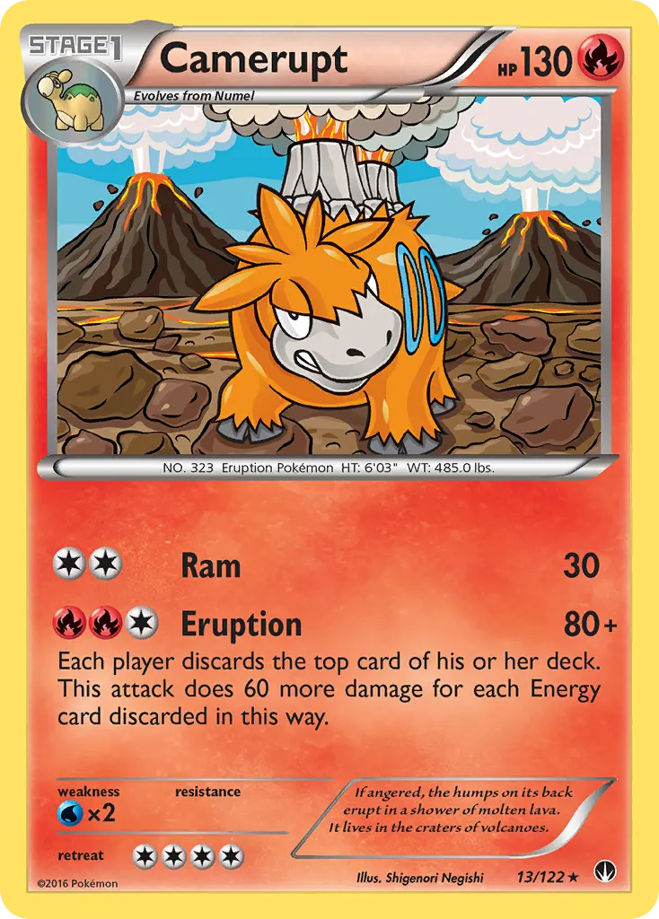 Camerupt — BREAKpoint 13 Pokémon card