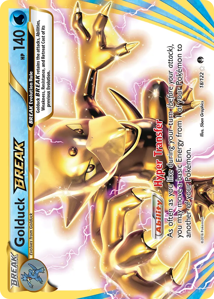 Golduck BREAK — BREAKpoint 18 Pokémon card