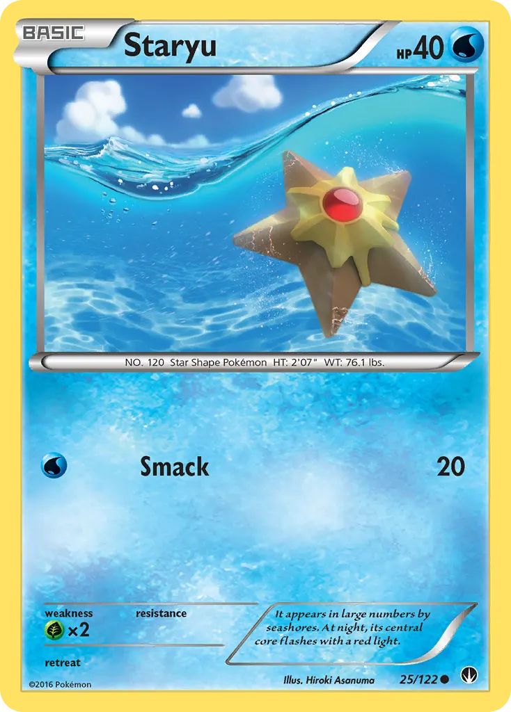 Staryu — BREAKpoint 25 Pokémon card