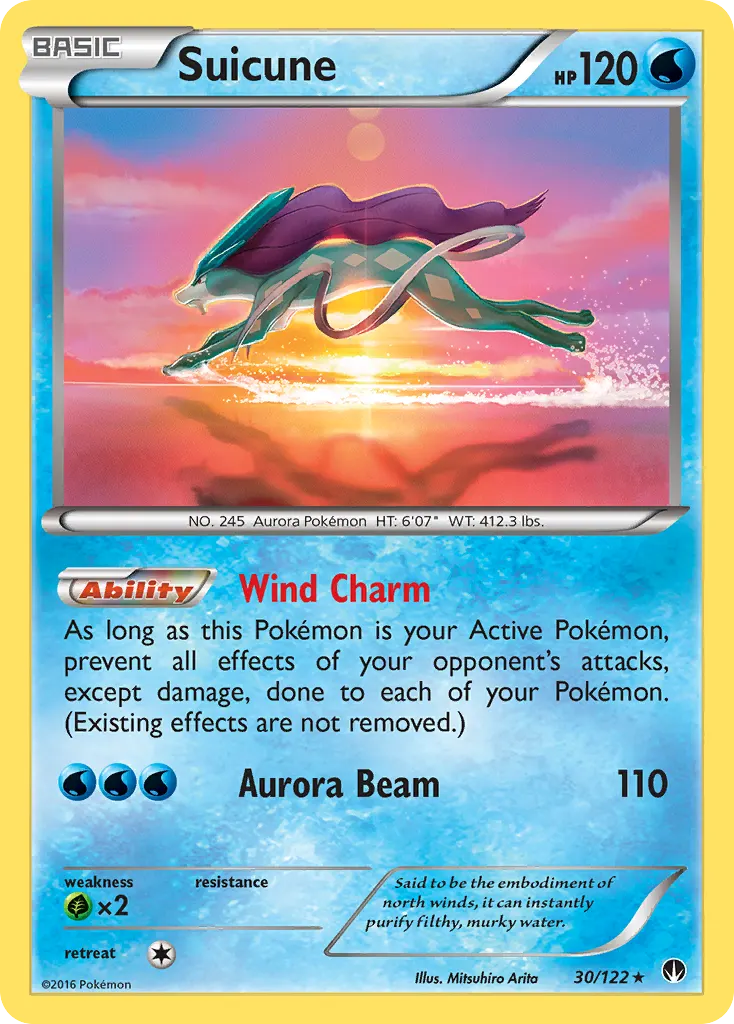 Suicune — BREAKpoint 30 Pokémon card