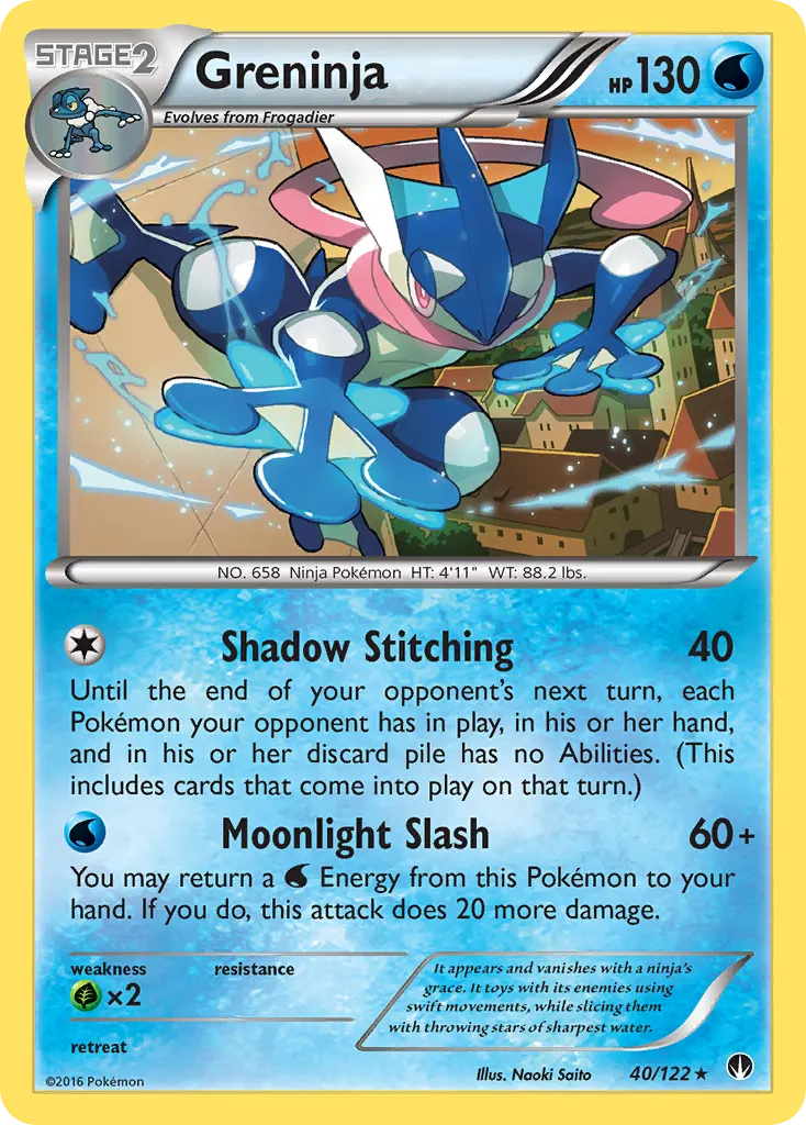 Greninja — BREAKpoint 40 Pokémon card