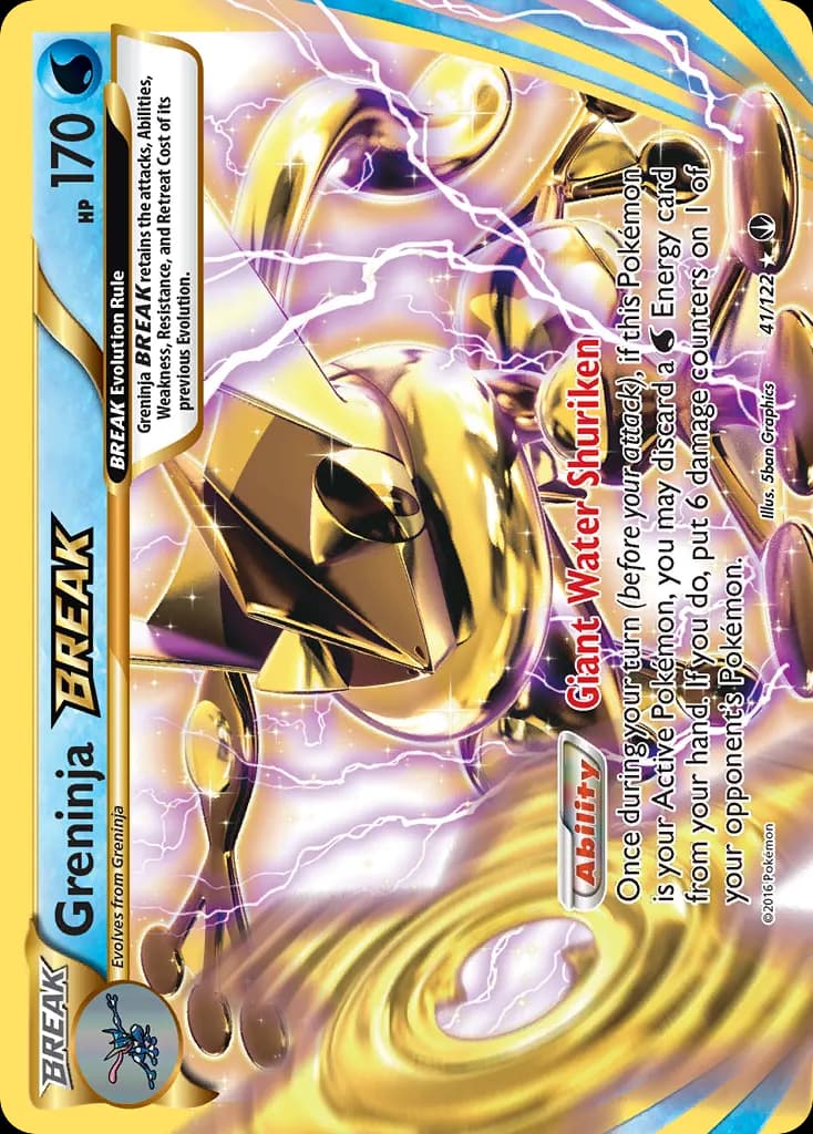 Greninja BREAK — BREAKpoint 41 Pokémon card